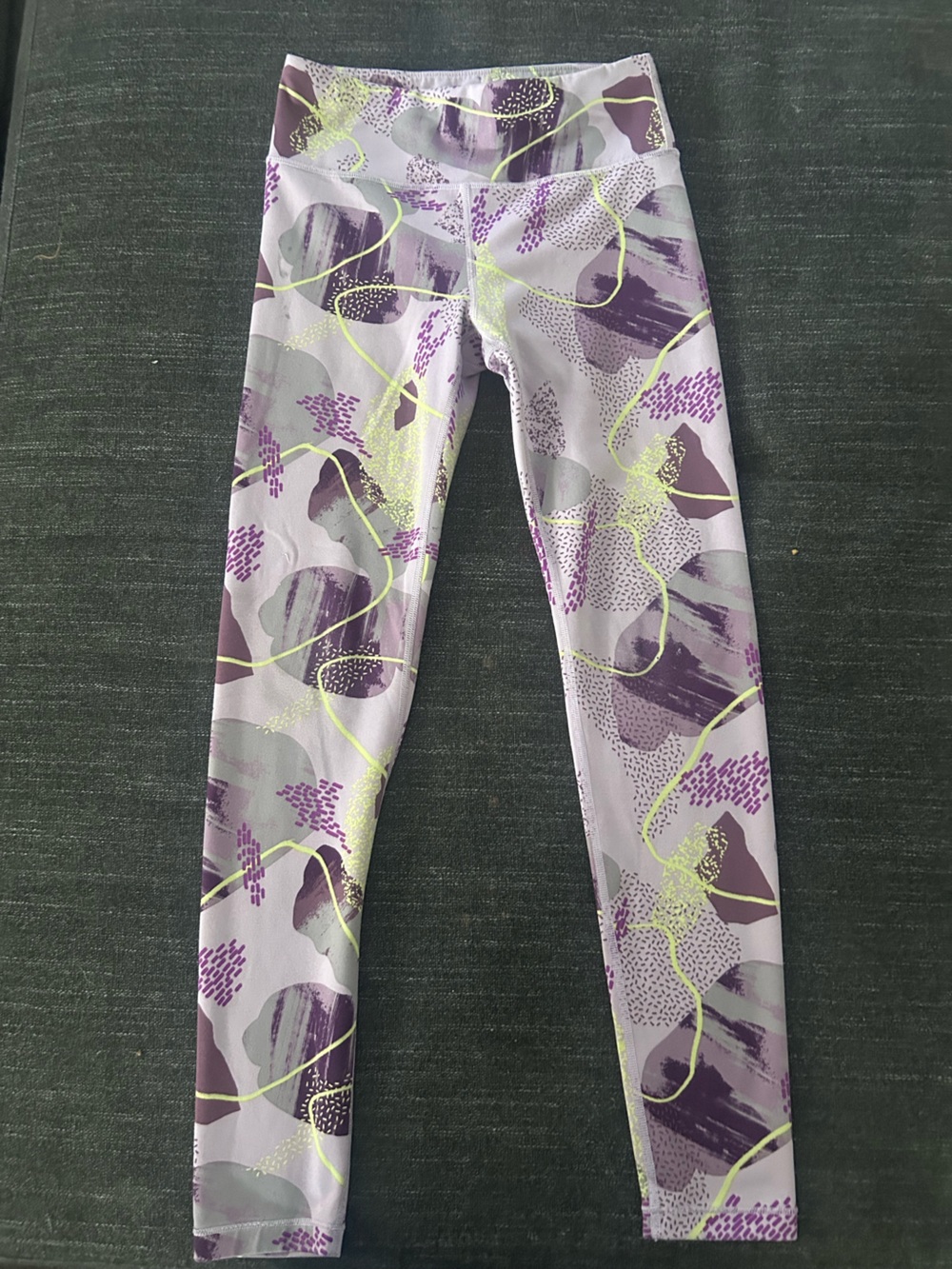 Athleta Lilac & Purple Patterned Girls' Leggings